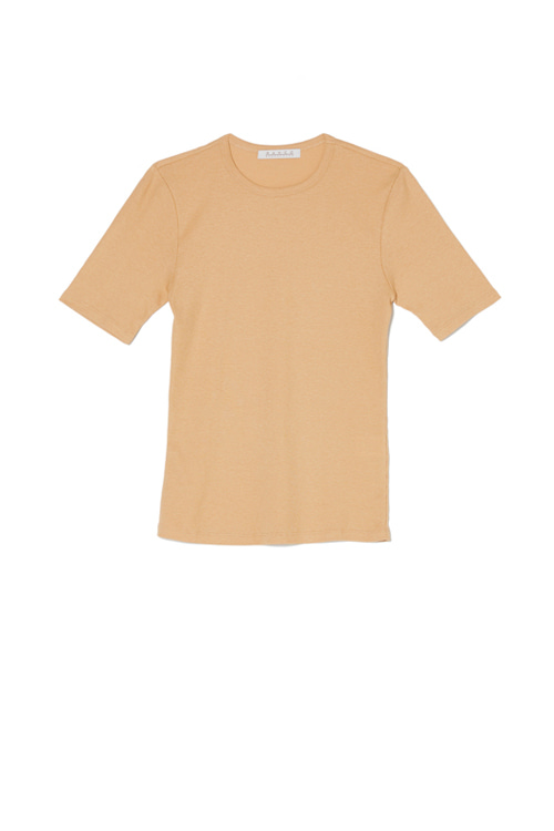 R,color t-shirt (Apricot-beige)